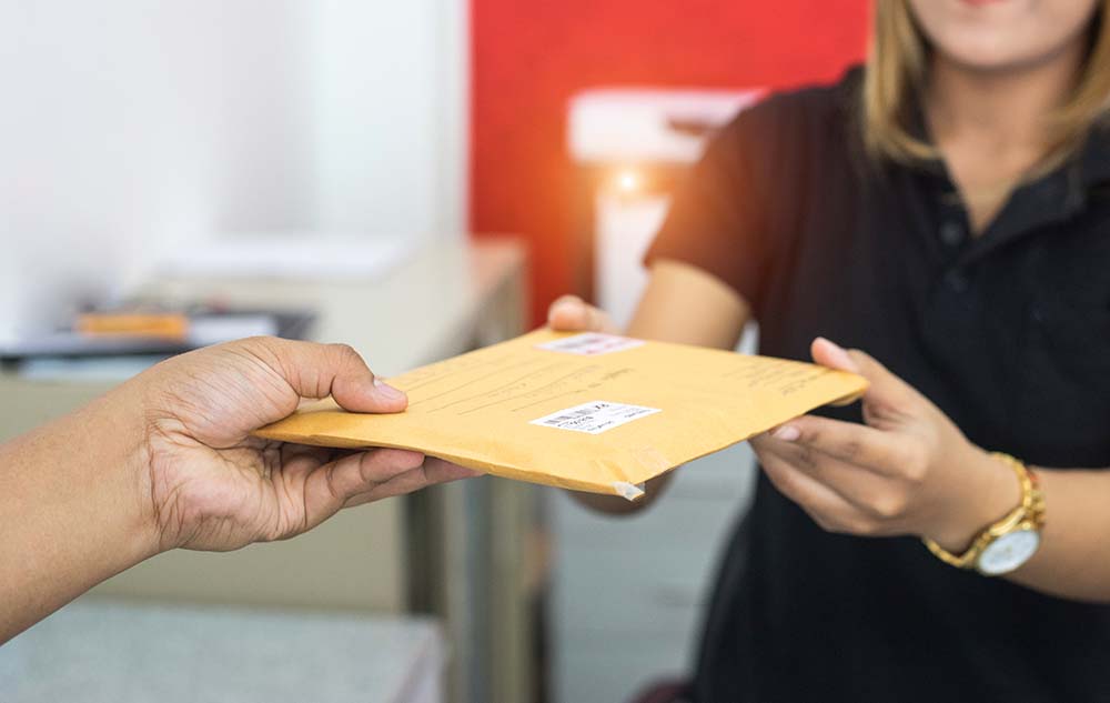A PO Box service provider in london hanovering the mails of the registered office customers.